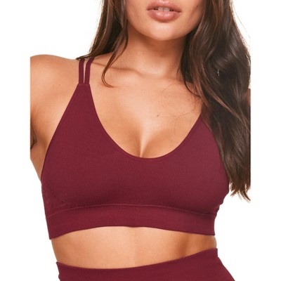 Adore Me Women's Ember Sports Bra Activewear M/L / Rhubarb Red.