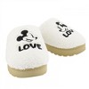 Womens Mickey and Minnie in Love Fuzzy Slippers - 2 of 4
