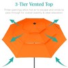 Best Choice Products 10ft 3-Tier Solar Patio Umbrella w/ 24 LED Lights, Tilt Adjustment, Easy Crank - 2 of 4