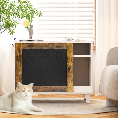 ONWITH Litter Box Enclosure,Modern Hidden Cat Litter Box Enclosure Furniture