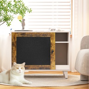 ONWITH Litter Box Enclosure,Modern Hidden Cat Litter Box Enclosure Furniture - 1 of 2
