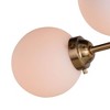 Vaxcel Orbit 4 - Light Semi-Flush Mount in  Muted Brass - 3 of 4