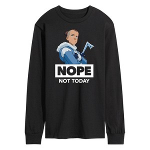Men's - Avatar: The Last Airbender - Sokka Nope Long Sleeve Graphic T-Shirt - 1 of 4