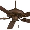 54" Minka Aire Rustic Indoor Outdoor Ceiling Fan Oil Rubbed Bronze Dark Maple Wet Rated for Patio Exterior House Home Porch Gazebo - 3 of 4