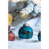 Dexmalle Set of 4 Glass Decorative Hanging Ball Christmas Tree Ornaments - 3 of 4