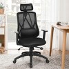 Mesh Office Desk Chair Recliner Adjustable Mid Back Chair with Lumbar Support - 4 of 4