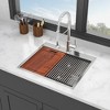 25 Inch Drop Kitchen Sink - 25 inx 22in Kitchen Sink Stainless Steel 16 Gauge Workstation Sink Drop-in Topmount Single Bowl Kitchen Sink - 2 of 4