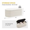 Christopher Knight Home Payne Modern 40" W Chenille Upholstered Ottoman with Hidden Storage Compartment - 3 of 4