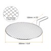 Unique Bargains Stainless Steel Grills Round Barbecue Mesh Outdoor Grill with Handle - 2 of 4
