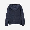 X RAY Boy's Full Zip Faux Shearling Hood Moto Arm Piece Sweater - 2 of 4