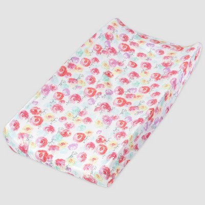Honest Baby Organic Cotton Changing Pad Cover - Rose Blossom