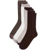 Memoi Women's 4 Pair Pack Textured Buttersoft Crew Socks - 3 of 4