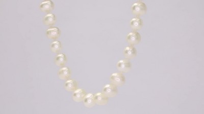 7.5-8mm Cultured Freshwater Pearl Necklace In Sterling Silver - 18 - White  : Target