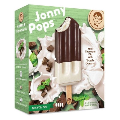 JonnyPops Vanilla Mint Chocolate & Cream Frozen Bars - 4pk/8.25oz