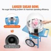 VEVOR Electric Cotton Candy Machine with Cart, 1000W Commercial Candy Floss Maker with Cover, Stainless Steel Bowl, Sugar Scoop and Drawer Blue - 3 of 4
