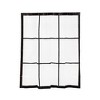 Evideco French Home Goods Transparent PEVA Shower Curtain - Black Window Design - 71x71 Inches - 4 of 4
