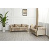 Hybition 2 Piece Velvet Chesterfield Button-Tufted Sofa Sets for Living Room - 3 of 4