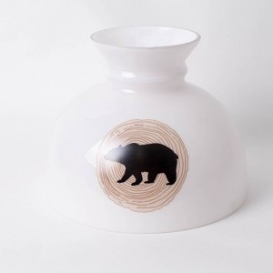 Aladdin Oil Lamp Shade - Student Design Glass Lampshade with 10 Inch Base Fitter - 1 of 4