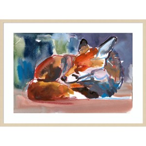 41" x 30" Urban Wild by Mark Adlington Wood Framed Wall Art Print - Amanti Art: Modern Lithograph, Animal Subject, Hardwood Frame - 1 of 4