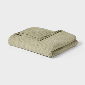 TENCEL® Lyocell Waffle Bed Blanket - Threshold™ - 1 of 3