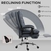 TopComfy Accent Chairs Massage Office Chair Heated Reclining Chair with Footrest Comfortable Chair Soft Seat for Office, Gray, 25.5"*28.3"*46" - 3 of 4