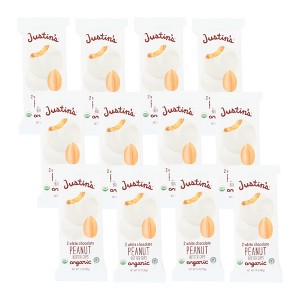 Justin's Organic White Chocolate Peanut Butter Cups - Case of 12/1.4 oz - 1 of 4