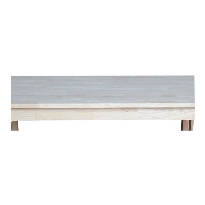 Unfinished Parawood Mission Counter Height Dining Table