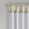 PAGED Curtains Twist Tab Lined Window Curtain Total Blackout Panel Privacy Assured for Bedroom, Living Room, L84, Champagne - 4 of 4