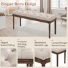 Entryway Storage Bench with Cushioned Seat Shoe Rack with 2 Drawers and Storage Shelf,Shoe Rack with Cushioned Seat and Drawers - 2 of 4