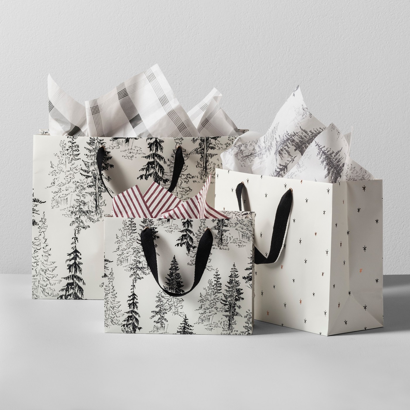 Gift Bag Sampler Set of 6 - White/Black - Hearth & Handâ¢ with Magnolia - image 2 of 3