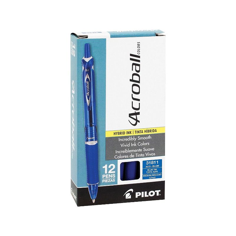 Pilot Acroball Colors Retractable Ballpoint Pens Medium Point Blue Ink 221101, 3 of 4