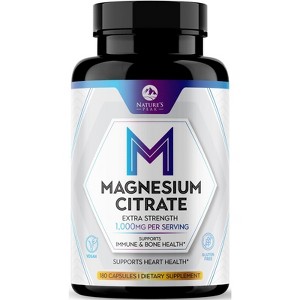Magnesium Citrate 1000mg Capsules - Extra Strength Magnesium Supplement - 60 Count;120 Count;180 Count;240 Count - 1 of 4