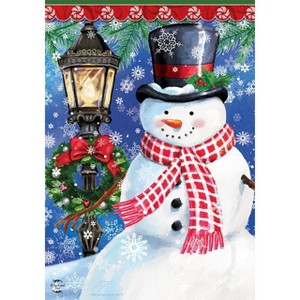 Briarwood Lane Garden Flag 12x18 For Outdoor Snow Country Snowman Winter For Winter Garden Flag Flags For Outside - 1 of 4
