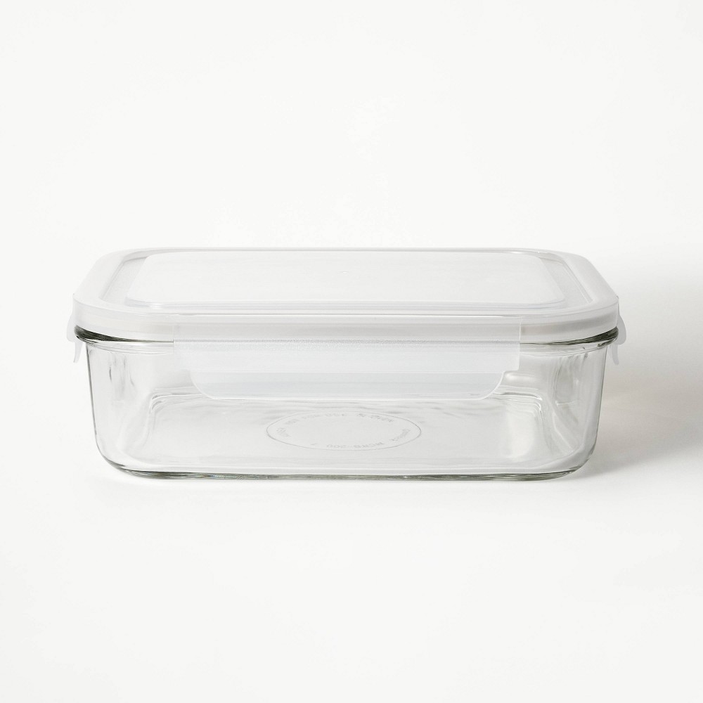 Photos - Food Container 8 Cup Glass Food Storage Container Clear - Figmint™