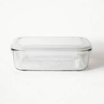 8 Cup Glass Food Storage Container Clear - Figmint™