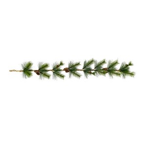 Kurt Adler 4-Foot Needle Pine Rope Garland with Pinecones - 1 of 4