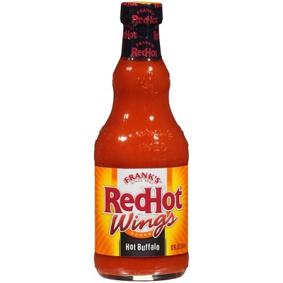Frank's RedHot Kosher Hot Buffalo Wings Hot Sauce, 12 fl oz Bottle (Pack of 2)