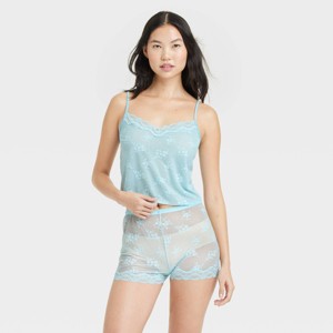 Women's Lace Camisole and Shorts Lingerie Set - Colsie™ - 1 of 4