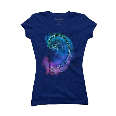 Junior's Design By Humans Fibonacci By timea T-Shirt