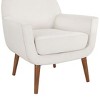NicBex Boucle Accent Chair,Upholstered Living Room Chairs with Mid-Height Back and Round Legs,Mid-Century Armchair,Accent Chairs for Living Room - 4 of 4