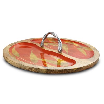 Gibson Elite 16" Wood Serving Tray with Handles