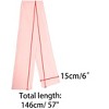 Allegra K Women's Skinny Silky Solid Color Long Scarves Waistband Neck Wraps 1 Pc - 3 of 4