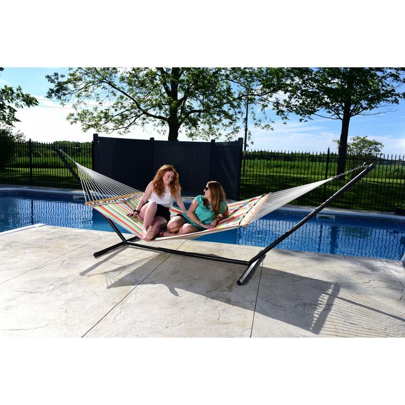 Vivere Double Quilted Fabric Hammock, 3 of 6