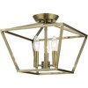 Livex Lighting Devone 3 - Light Semi-Flush Mount in  Antique Brass - 4 of 4