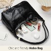 Hobo Bags for Women Leather Slouchy Bag Ultra Soft Vegan Purse - 4 of 4
