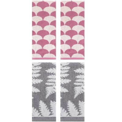 REGALWOVEN Cotton Soft Comfortable Absorbent Geometric Hand Towel 13" x 29"