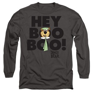 Men’s Yogi Bear Hey Boo Boo Long Sleeve T-Shirt - 1 of 4