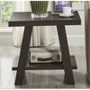 Anybear Contemporary Wood Shelf End Table - 3 of 3
