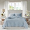 Lycvki 3 Piece Reversible Scalloped Edge Quilt Set - 2 of 4