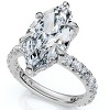 Pompeii3 Certified 4Ct Viviana Marquise Diamond Engagement Ring 14k Gold or Platinum - 3 of 4